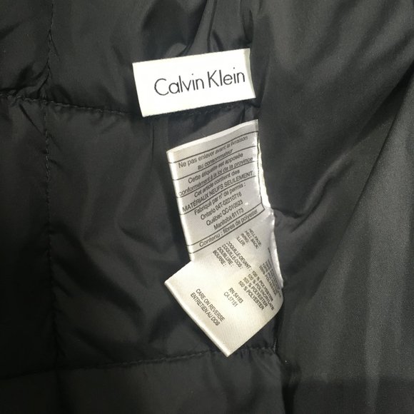 Calvin Klein Black Puffer Jacket Sz XL - Picture 9 of 10